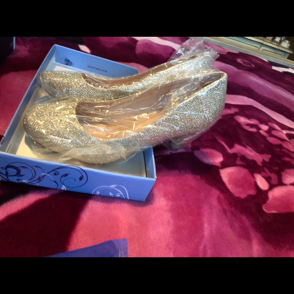 Fabulicios Nude Glitter Mesh High Heels 👠